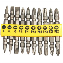 Herramientas de metalistería 10PCS Destornillador de potencia Bits Sethardware